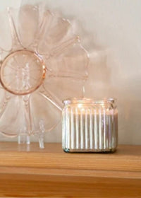 Thumbnail for Candle Sweet Grace Iridescent Ribbed Glass Bridgewater Candle fragrance