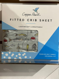 Thumbnail for Copper Pearl Fitted Crib Sheet Carolina Baby aco crib sheet Trout