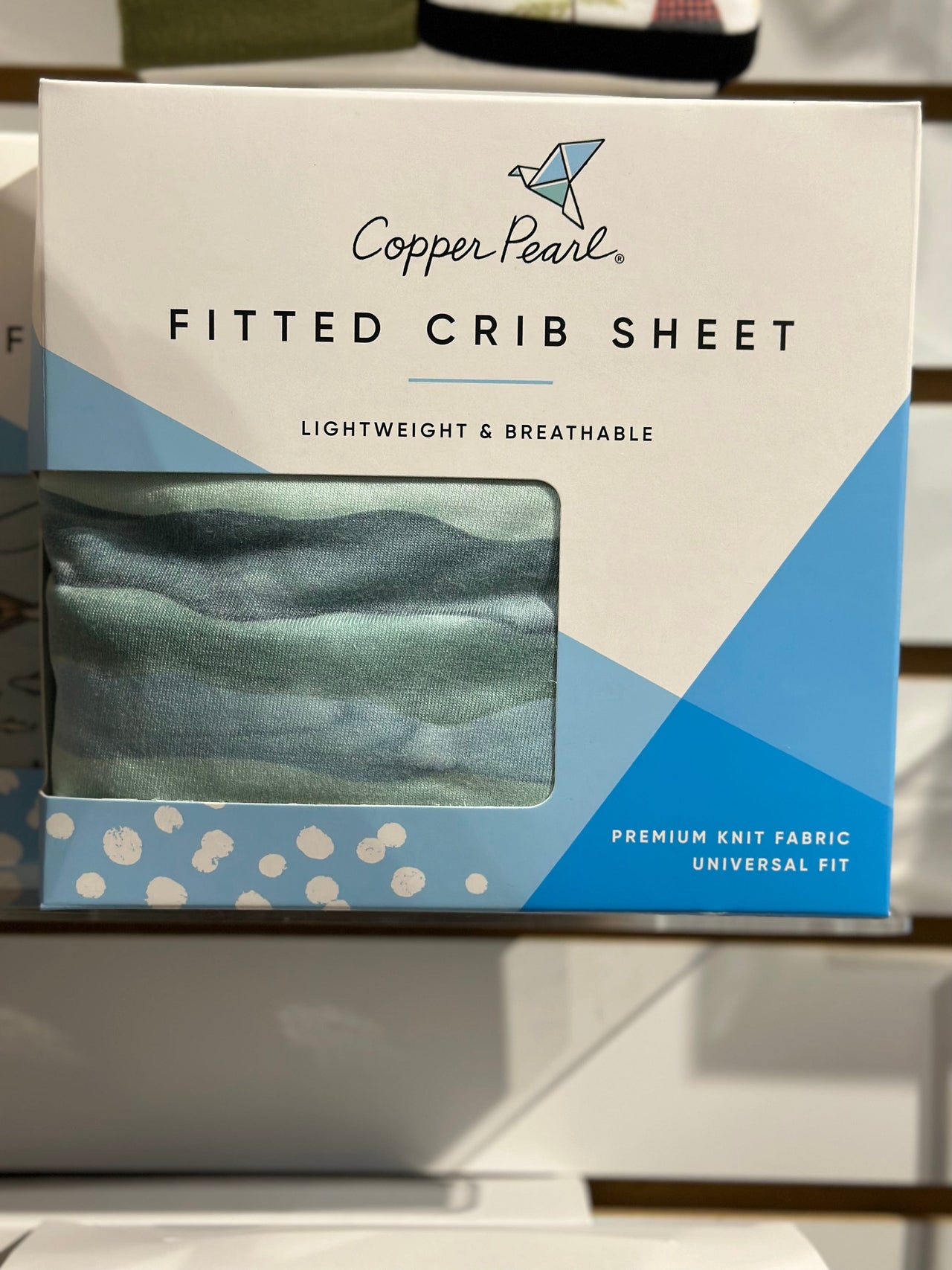 Copper Pearl Fitted Crib Sheet Carolina Baby aco crib sheet Wave