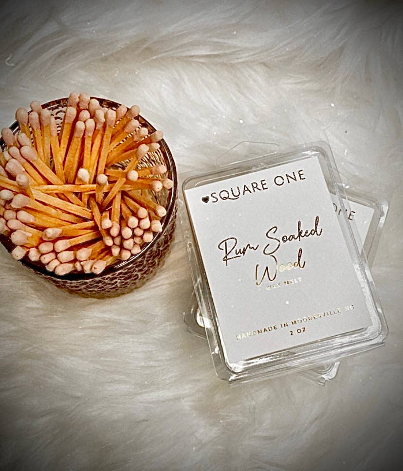 Rum Soaked Wood 2oz Wax Melt Love Square One