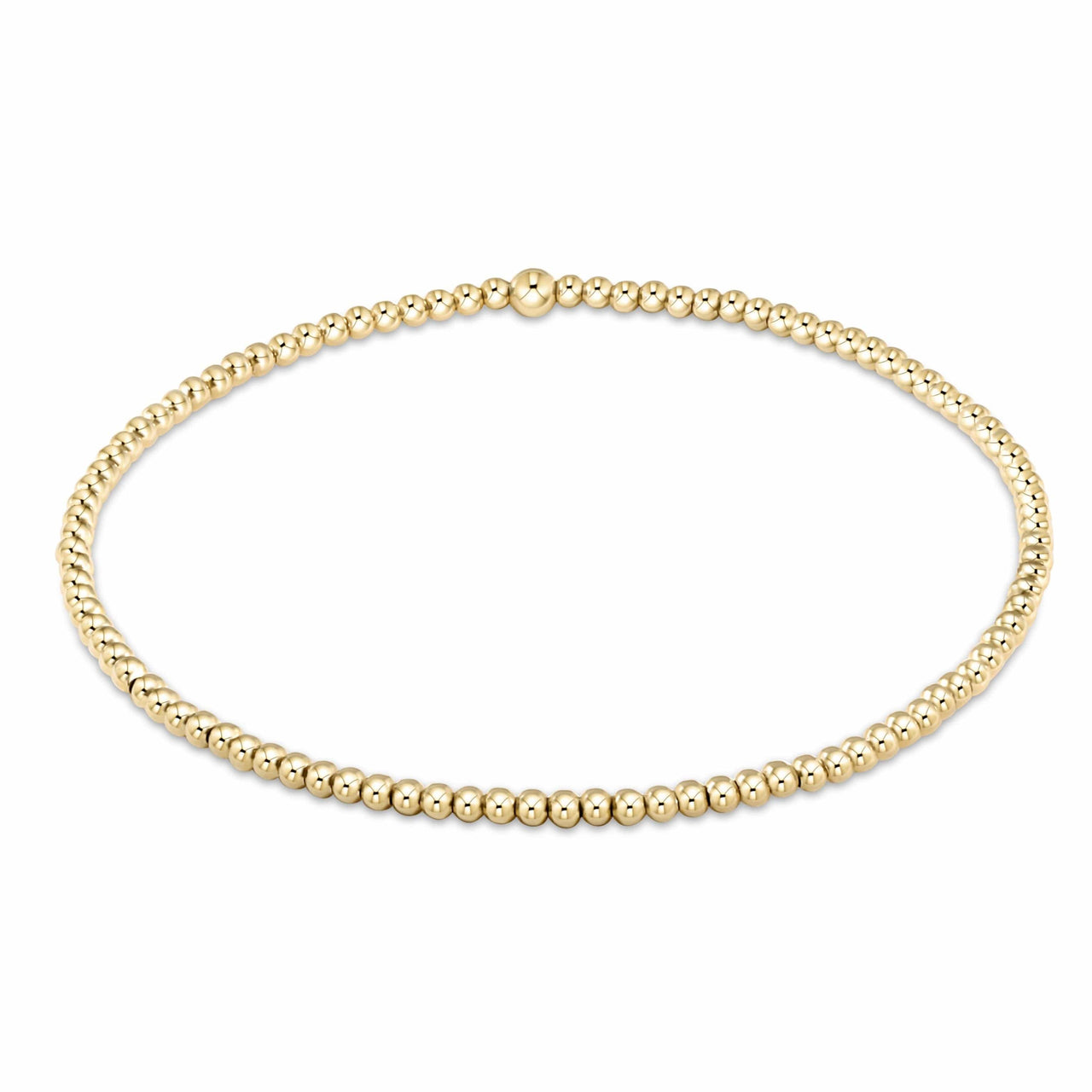 e.newton Classic Gold Bead Bracelet | 6 Sizes e.newton Designs Bracelets 2 mm
