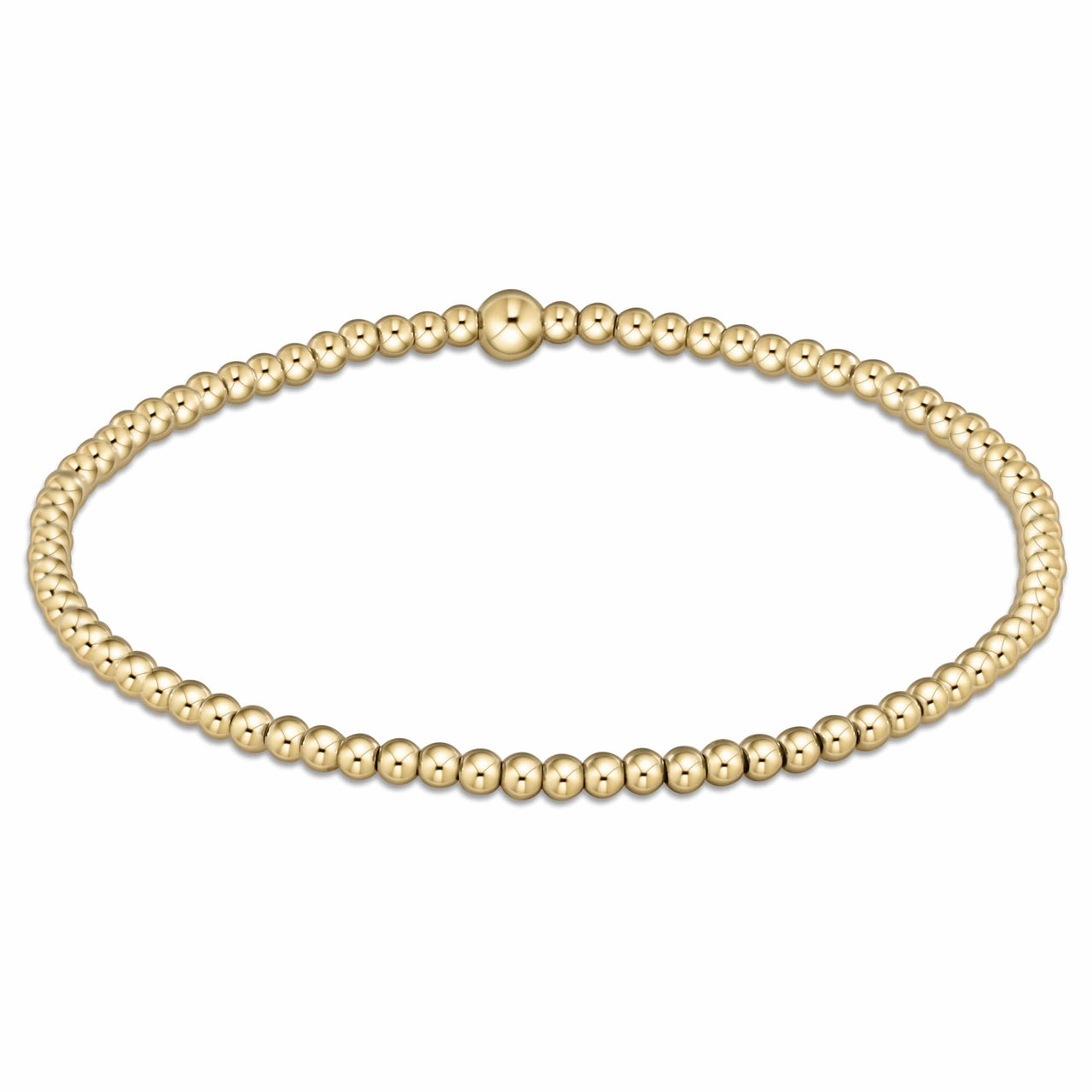 e.newton Classic Gold Bead Bracelet | 6 Sizes e.newton Designs Bracelets 2.5 mm