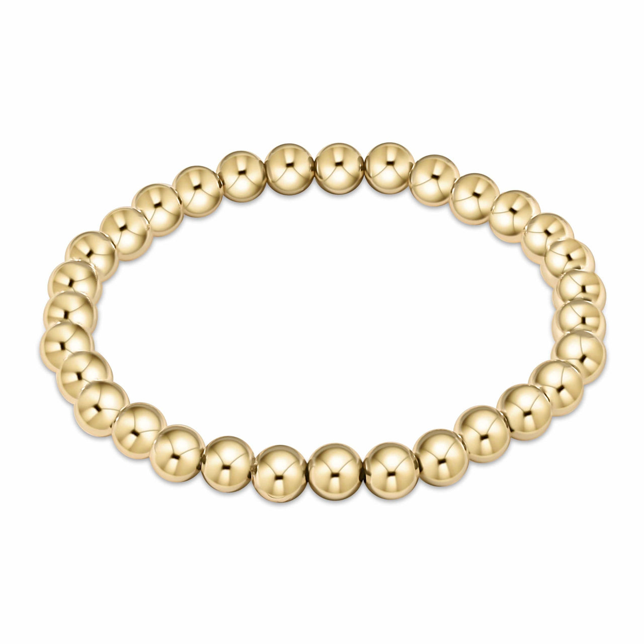 e.newton Classic Gold Bead Bracelet | 6 Sizes e.newton Designs Bracelets 6 mm