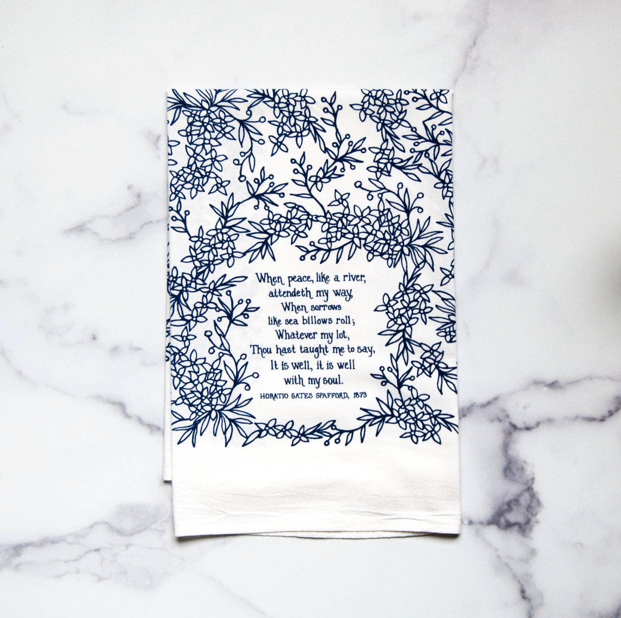Favorite Hymns Tea Towels Little Things Studio TEA TOWEL It is Well