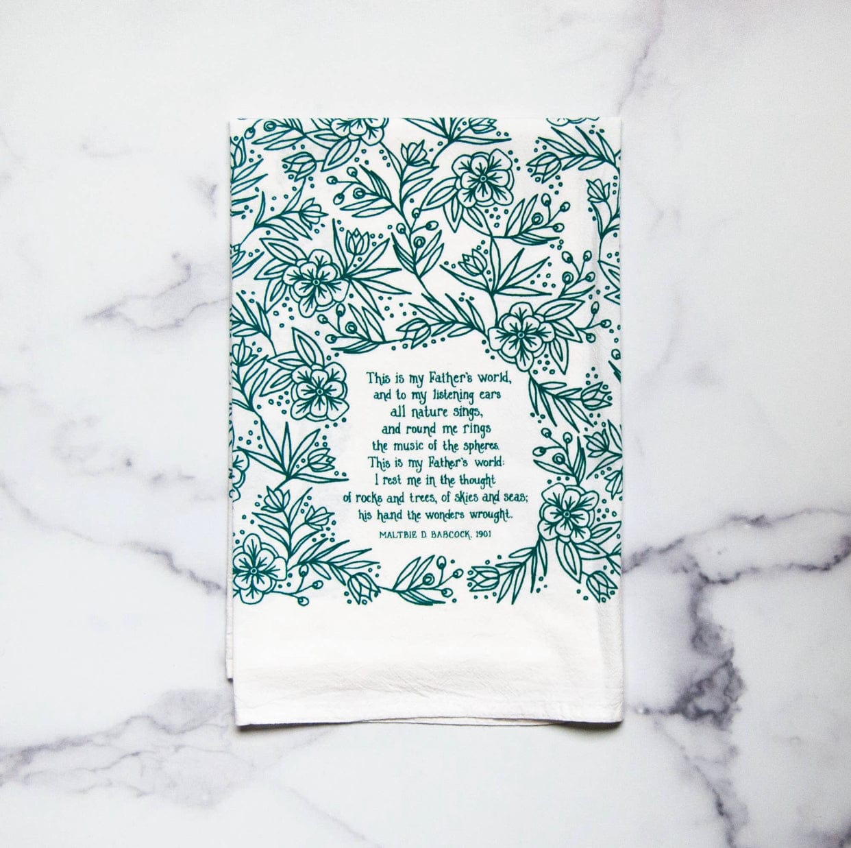 Favorite Hymns Tea Towels Little Things Studio TEA TOWEL This is My Father's World