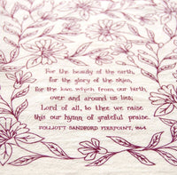 Thumbnail for Favorite Hymns Tea Towels Little Things Studio TEA TOWEL For the Beauty of the Earth