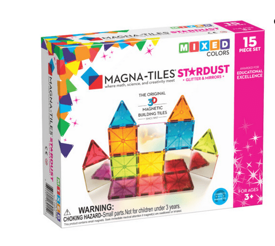 Magna-Tiles StarDust Set | 15 piece Magna Tiles Building Toys