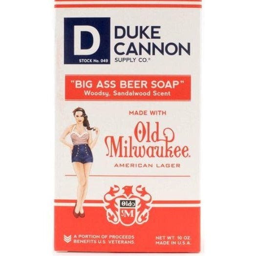 Men's Soap - Duke Cannon - Big Ass Beer Soap - Old Milwaukee American Lager Duke Cannon bath and body Big Ass 10 oz