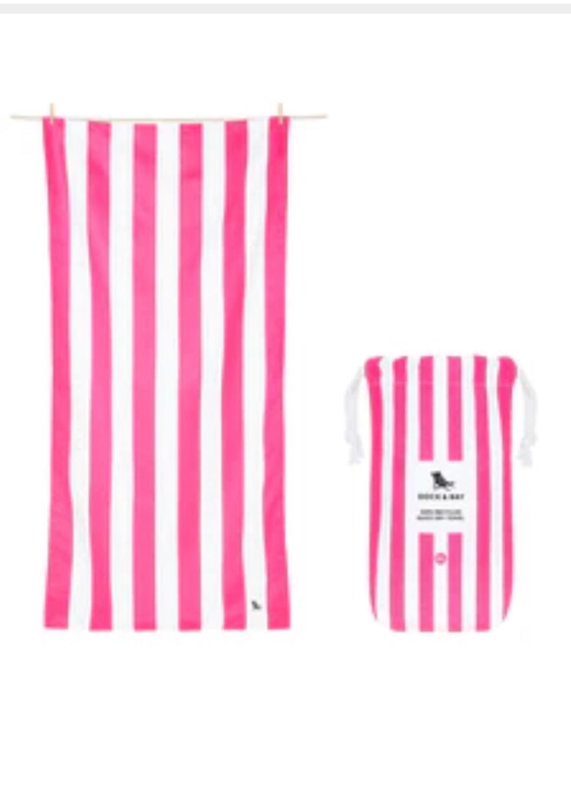 Quick Dry Cabana Toels Mattie B's Gifts & Apparel XL 78” x 35” / Pi Phi Pink