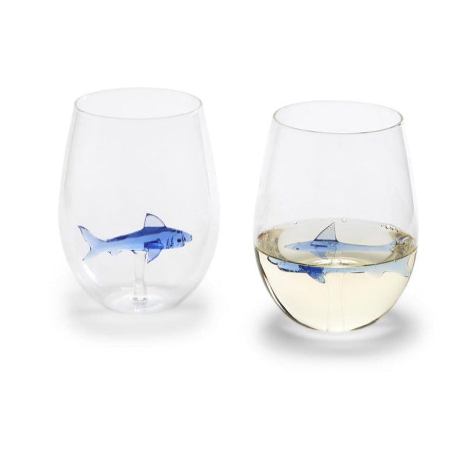 Shark Stemless Glass Two’s Company Glassware