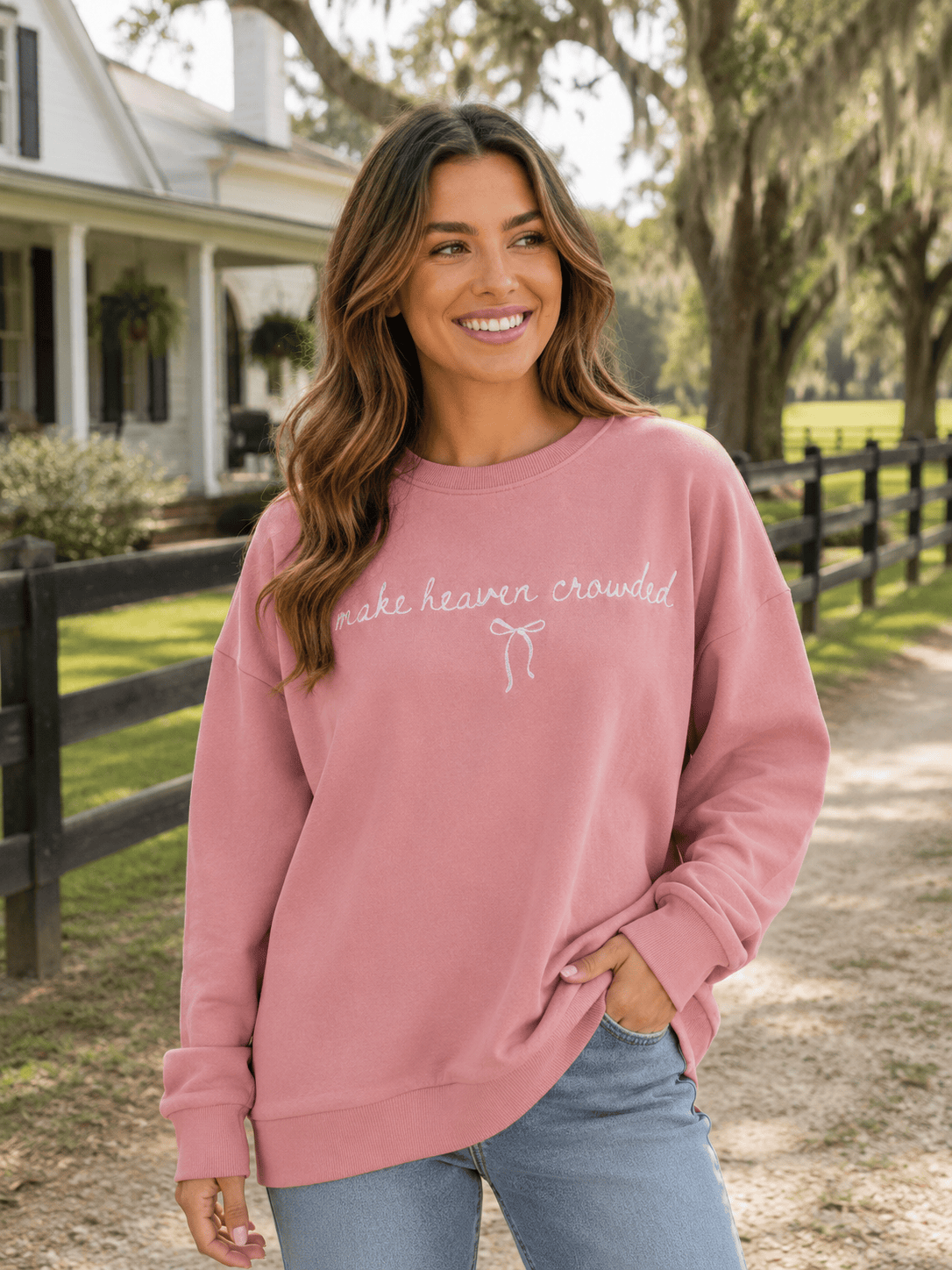 0226-CRW-EVD-HEAVEN Simply Southern Sweatshirt XS