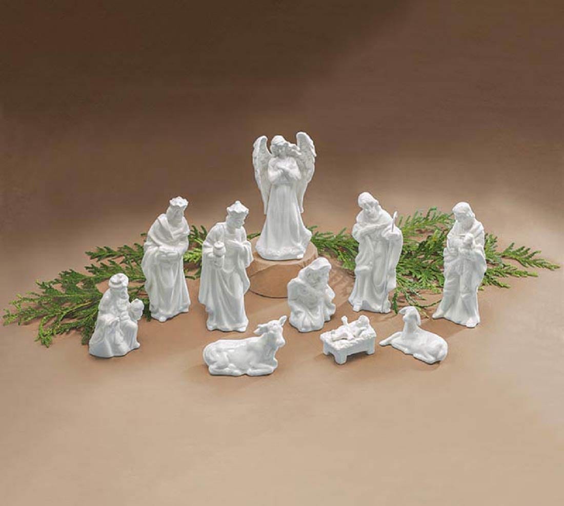 11 Pc Miniature Nativity Set Two Nativity Sets