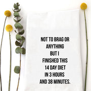 14 DAY DIET - TEA TOWEL Wildwood Landing