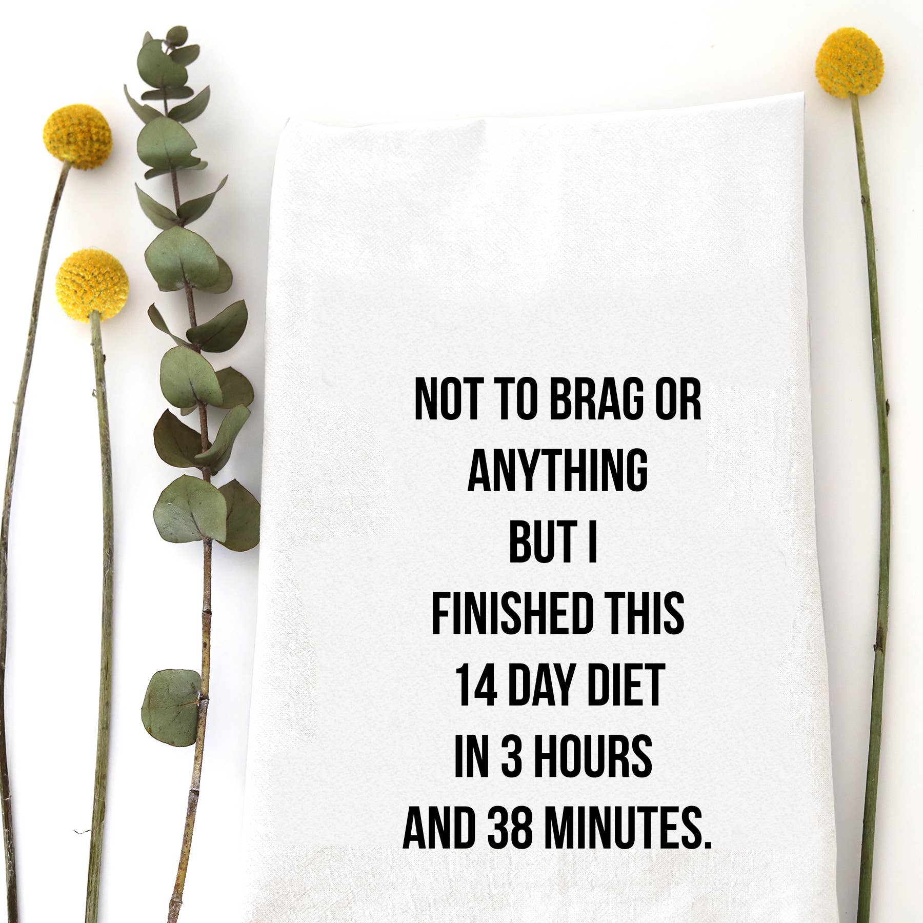 14 DAY DIET - TEA TOWEL Wildwood Landing