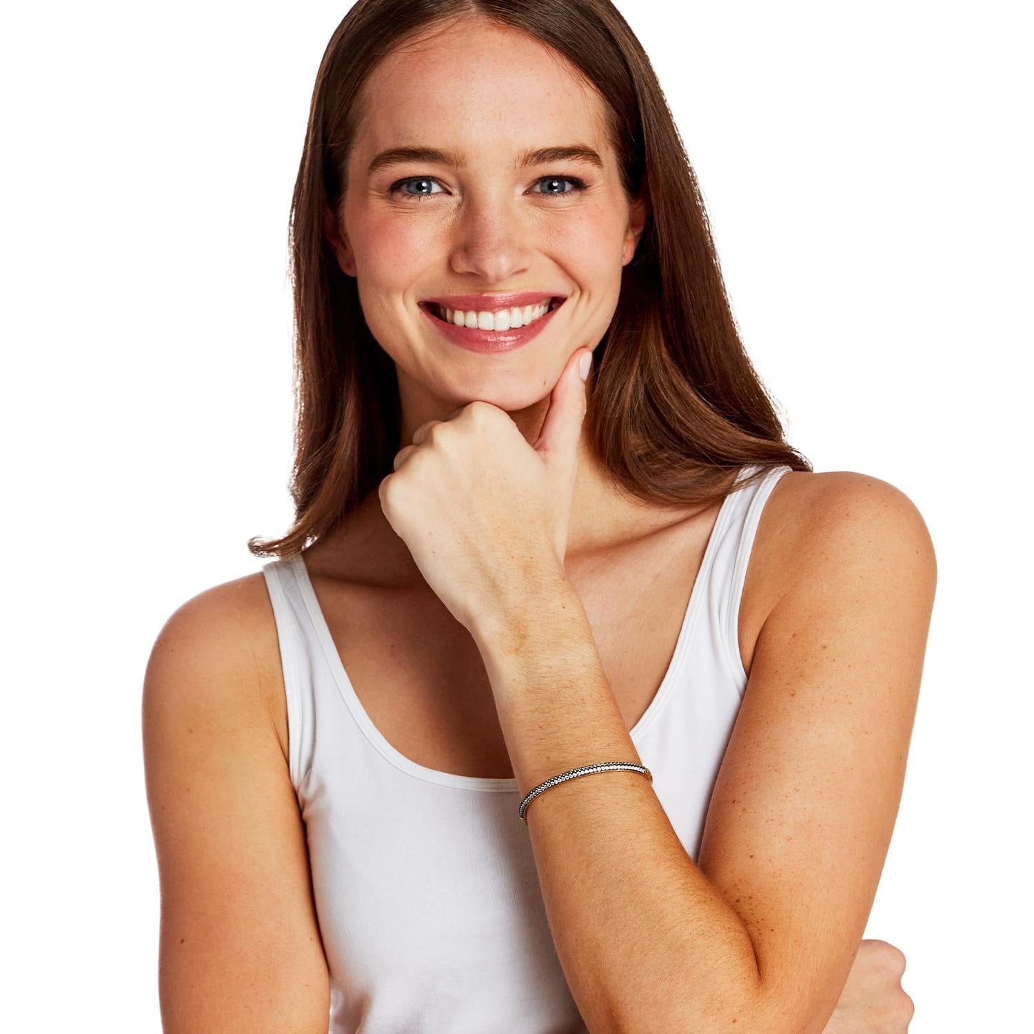 14K Gold Plated Bangle Two's Company BRACELET