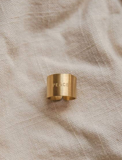 14K Peace Ring The Vintage Sparrow