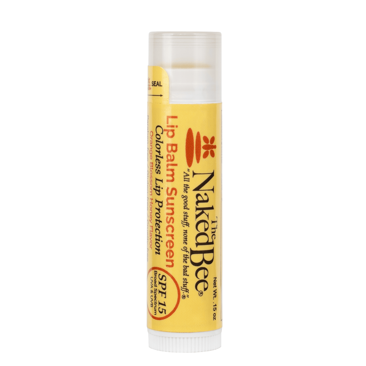 .15 Oz Orange Blossom Honey Spf 15 Lip Balm, Colorless The Naked Bee lip balm