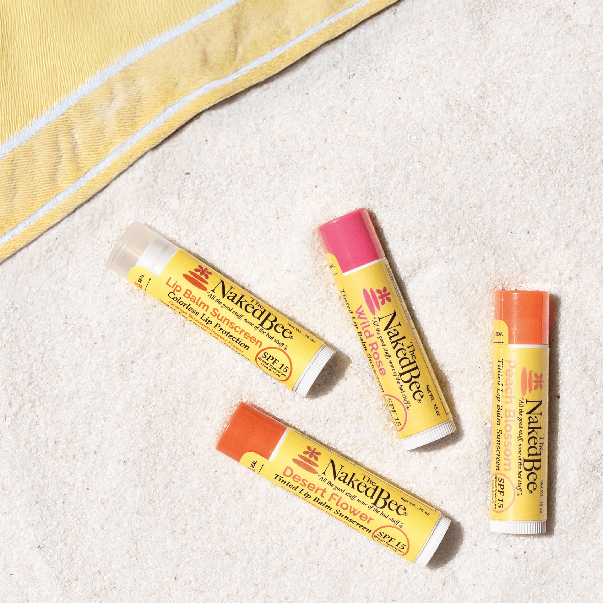 .15 Oz Orange Blossom Honey Spf 15 Tinted Lip Balm, Desert Flower The Naked Bee lip balm