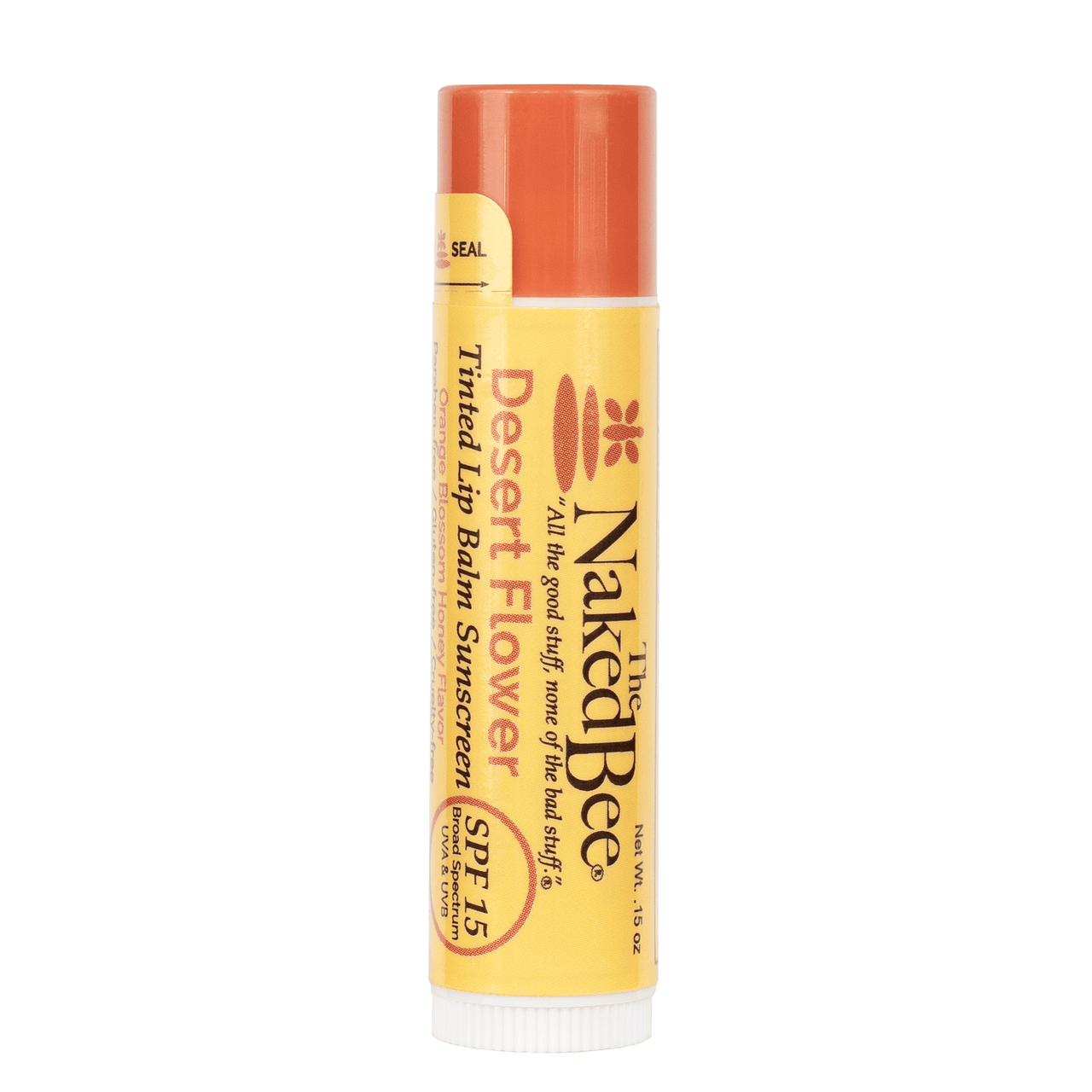.15 Oz Orange Blossom Honey Spf 15 Tinted Lip Balm, Desert Flower The Naked Bee lip balm