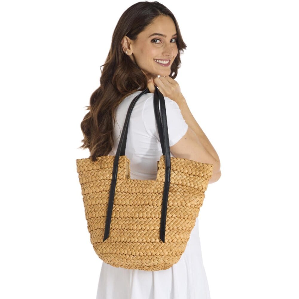 201364 RAFFIA TOTE Two's Company straw bag