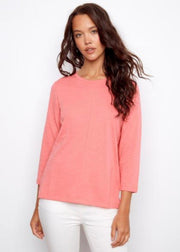 3/4 Sleeve Tee Shirt in Sorbet by Charlie B Charlie B Casual Top Small