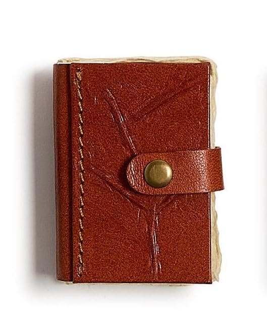 55677-20 Leather Mini Journal A/3 Two's Company Journal