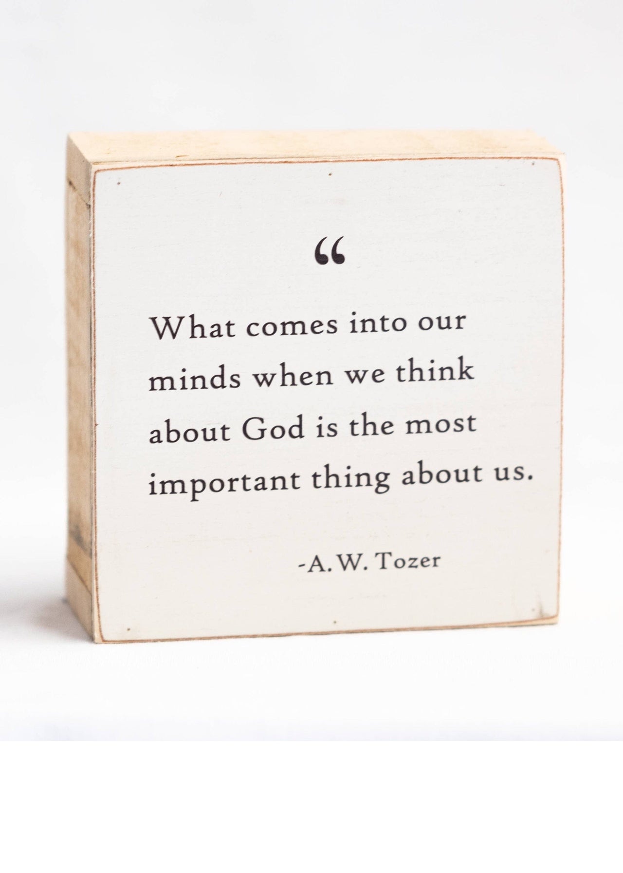 6 x 6" Quote | What comes into our minds when we think about Revelation Culture wall hanging