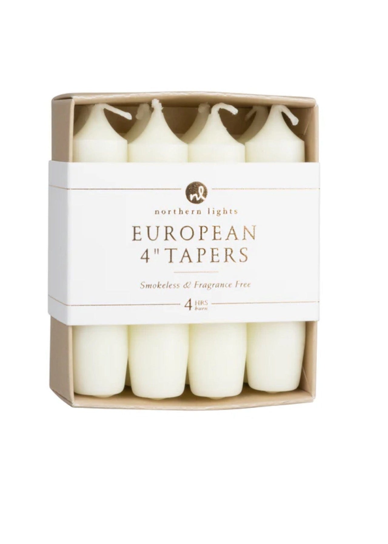 8 Pack 4” Tapers Northern Lights Candles