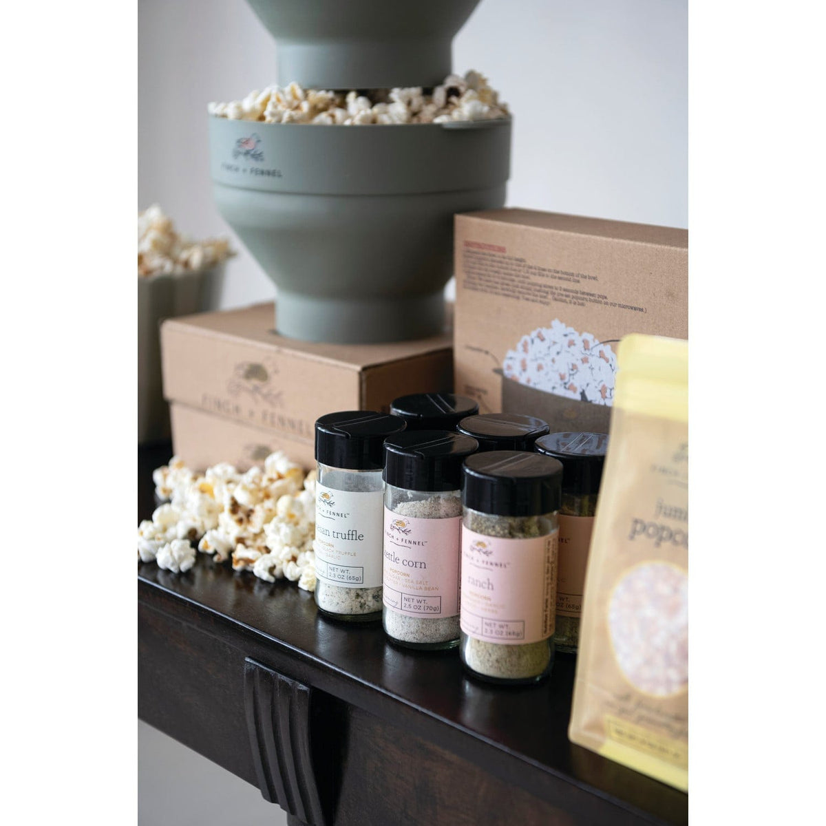 80 oz. Silicone Microwave Popcorn Popper in Printed Box Creative Co-Op Kitchen Tool