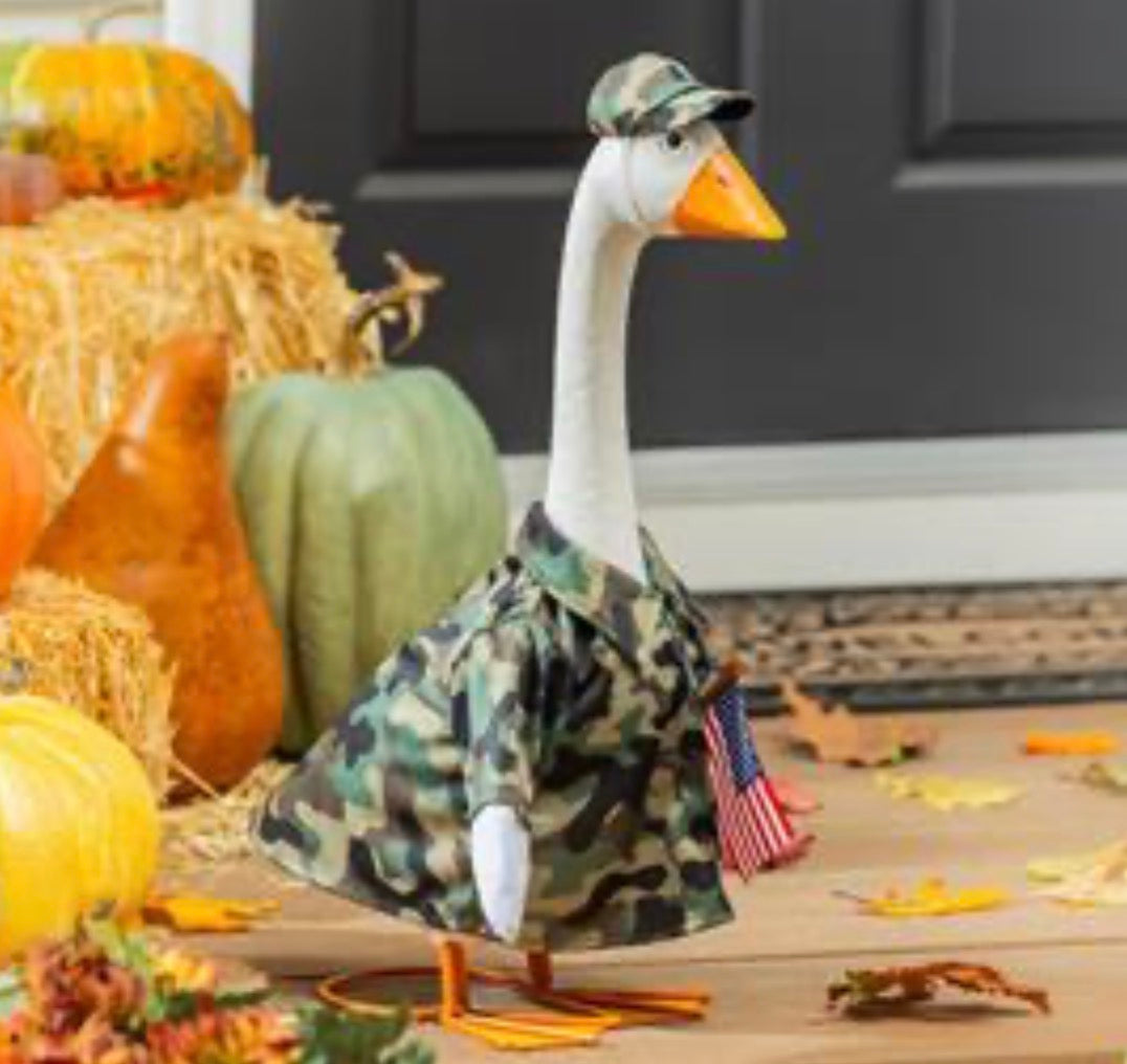 Porch Goose Outfit, Camo