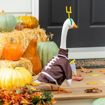 Porch Goose Outfit, Football Post