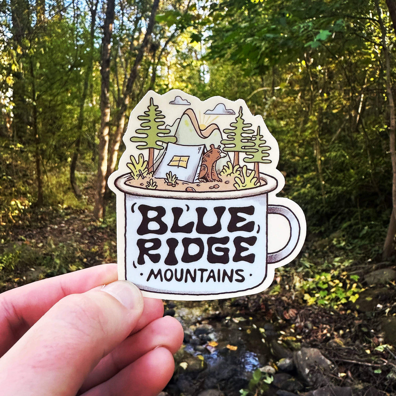 A Blue Ridge Mug | Sticker Menottees