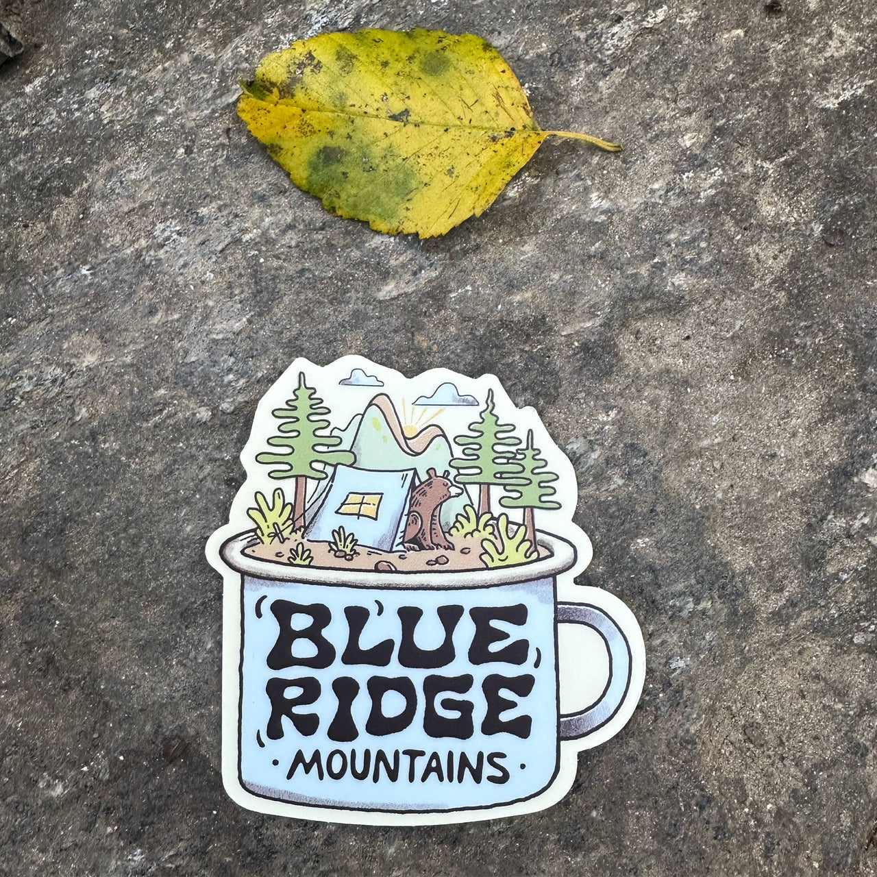 A Blue Ridge Mug | Sticker Menottees