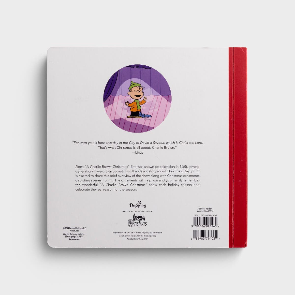 A Charlie Brown Christmas Ornament Book DaySpring Christmas Ornament