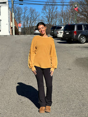 A Golden Opportunity Pullover in Mustard Easel Casual Top Small