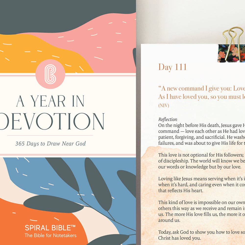 A Year In Devotion: 365 Days To Draw Near God Spiral Bible