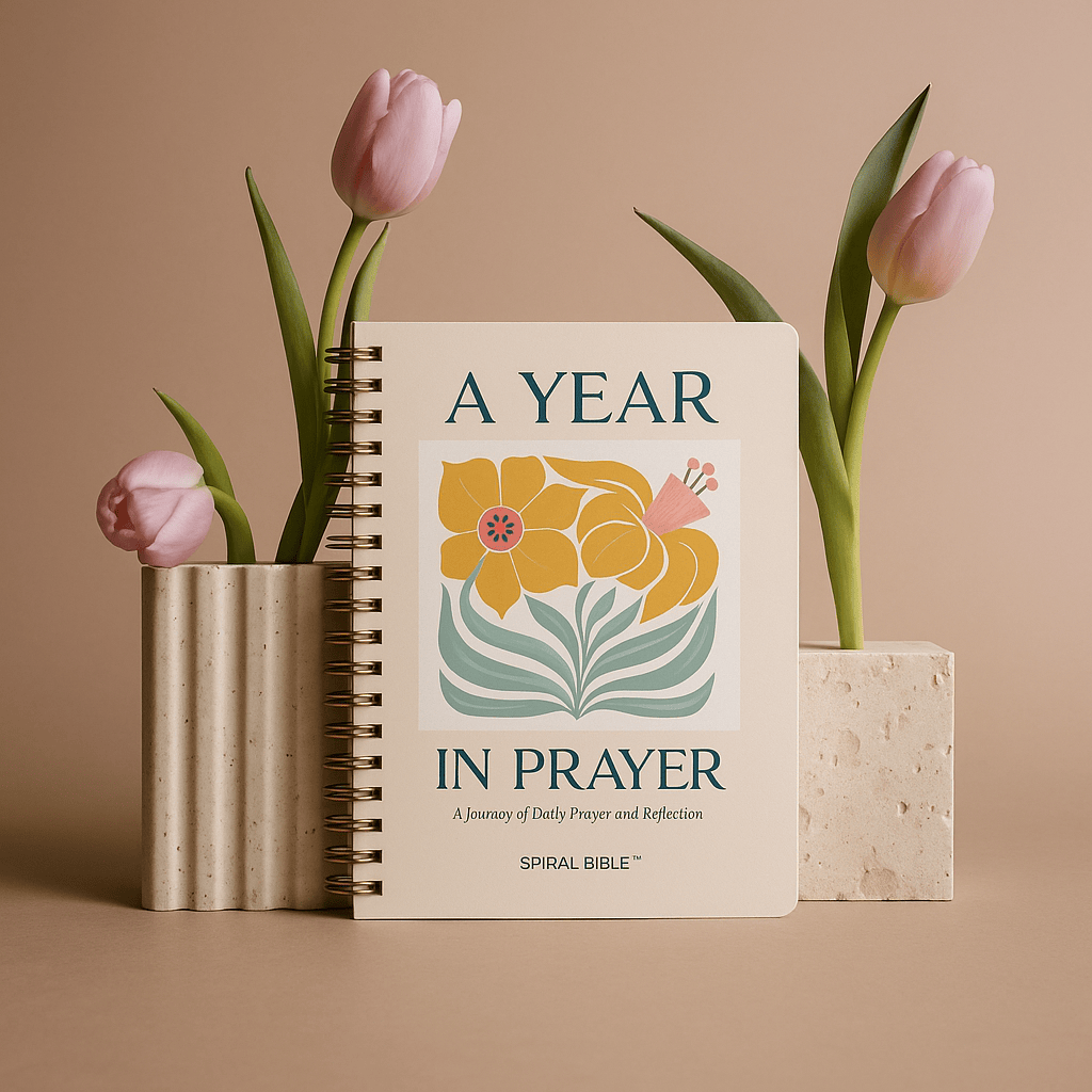 A Year In Prayer: A Journey of Daily Prayer and Reflection Spiral Bible