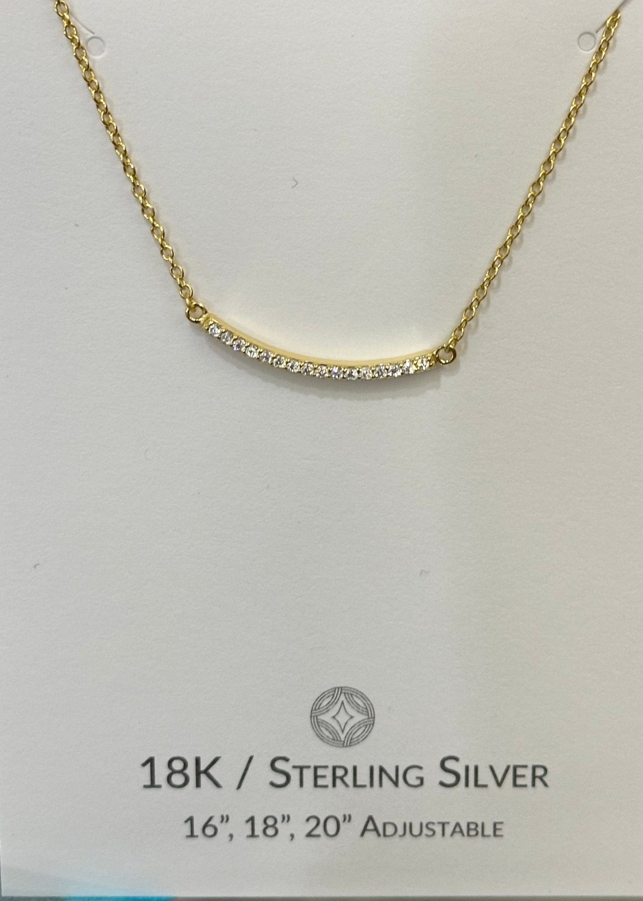 ABBA Necklace in 18K Gold Meghan Browne Design Necklace