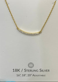 Thumbnail for ABBA Necklace in 18K Gold Meghan Browne Design Necklace