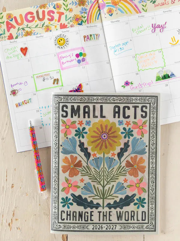 Academic Planner 2026-27 Small Acts Natural Life Planner
