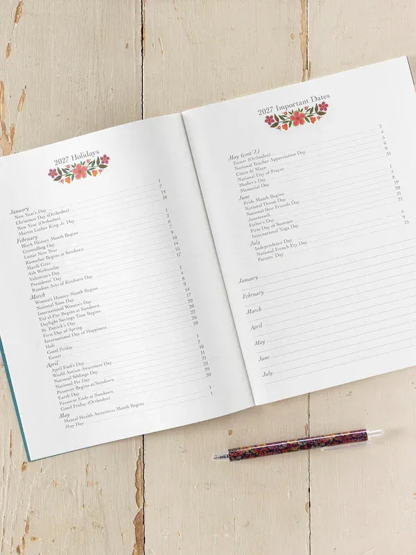 Academic Planner 2026-27 Small Acts Natural Life Planner