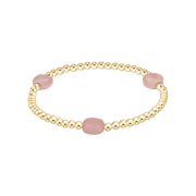 Admire Gem 3mm Gold Bracelet Pink Opal e.newton Designs BRACELET