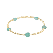 Admire Small Gem 2mm Gold Bracelet - Amazonite e.newton Designs BRACELET