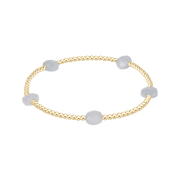 Admire Small Gem 2mm Gold Bracelet - Aquamarine e.newton Designs BRACELET