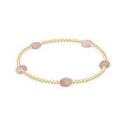 Admire Small Gem 2mm Gold Bracelet - Pink Opal e.newton Designs BRACELET