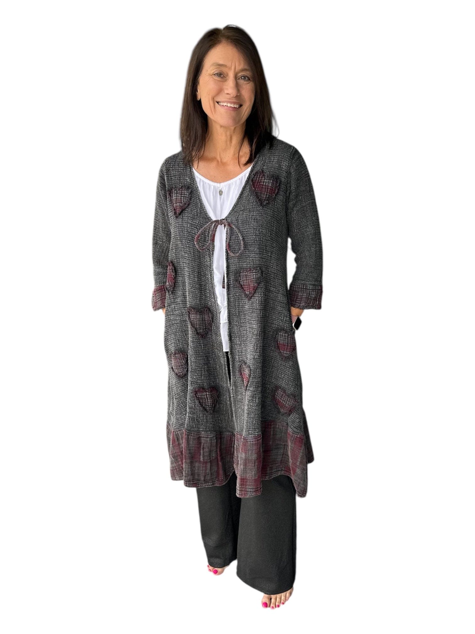 All Hearts Duster by Paper Lace Paper Lace Outerwear Small