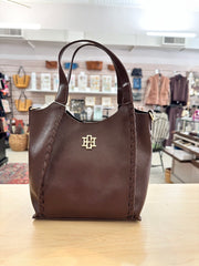Allison Tote with Whipstitch Detail and Crossbody Strap Caroline Hill Wholesale
