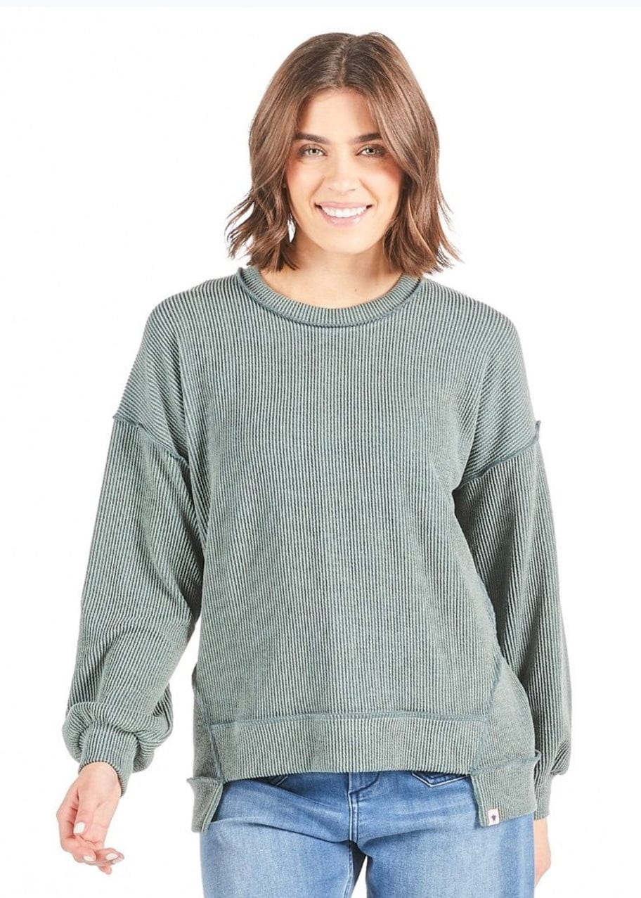 Amber Jade Knit Top by Simply Southern Simply Southern Casual Top