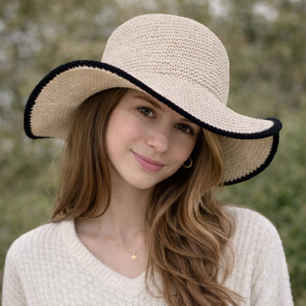 Amélie Natural Sun Hat UPF 35 By Many Hands