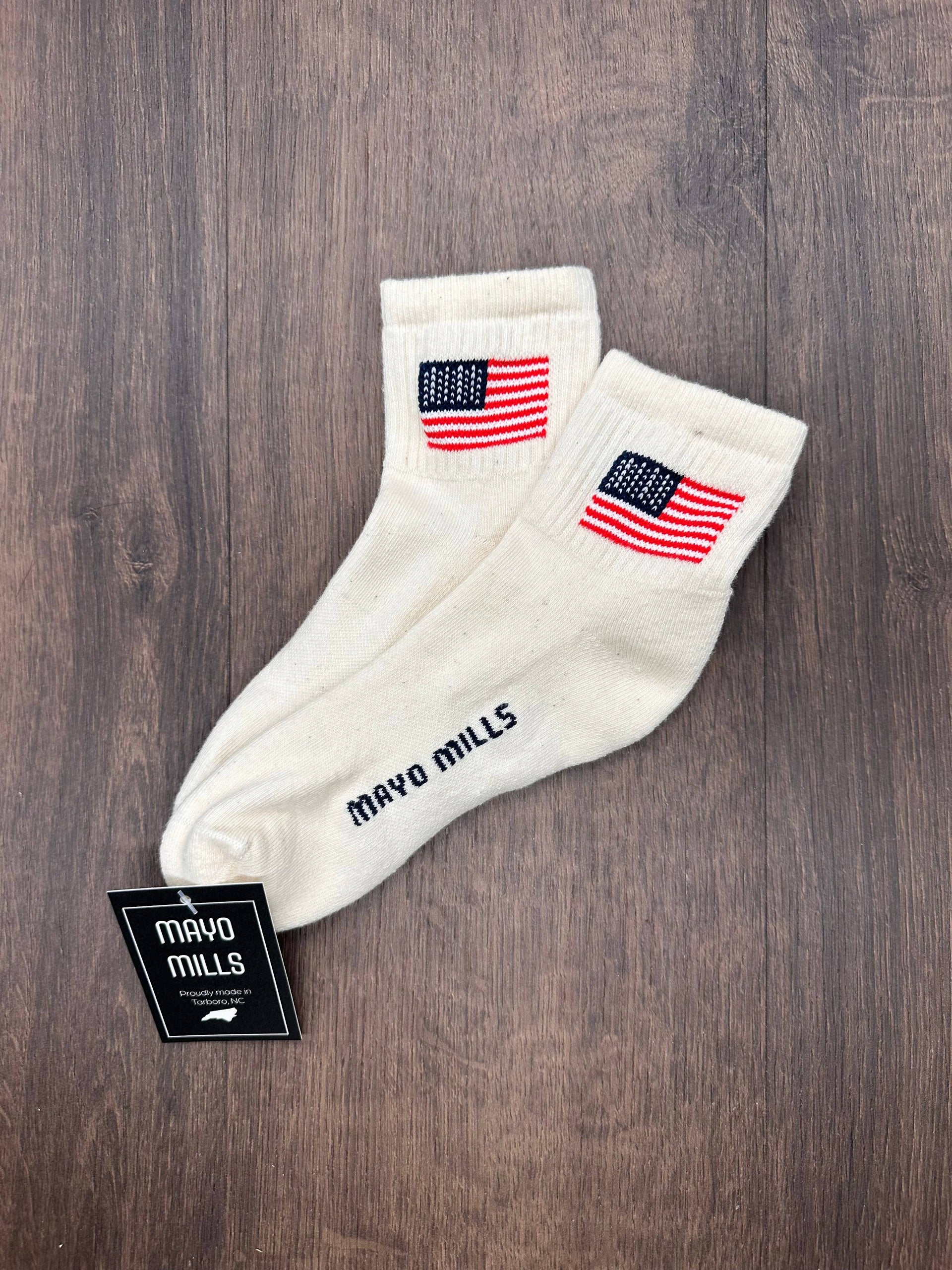 American Flag: Natural Cotton / Medium Mayo Mills